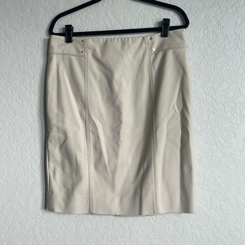 White House Black Market Tan Pencil Skirt 12